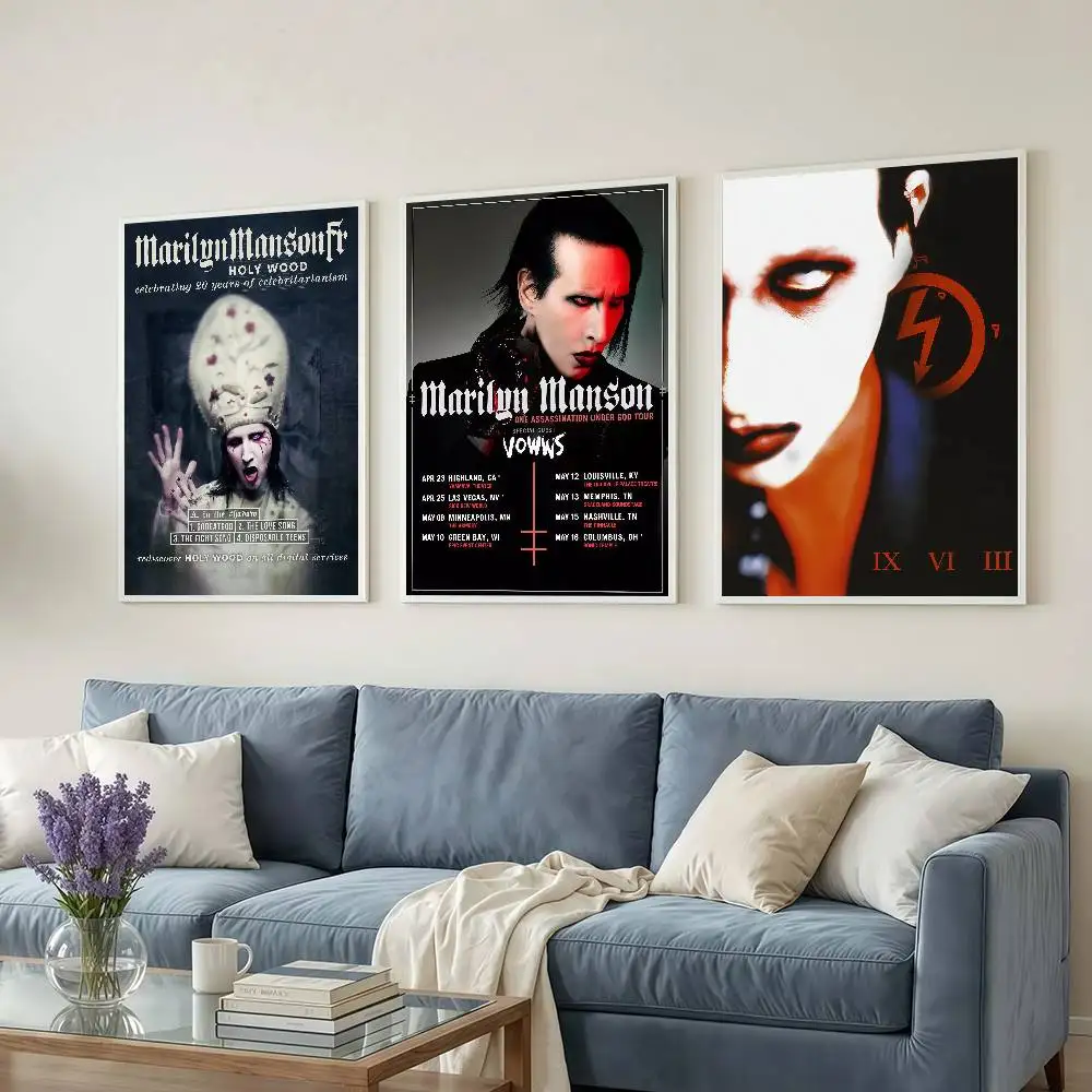 Singer Marilyn Manson Posters Dormitory Decorations Bedroom And Living Room Wall Murals Souvenirs
