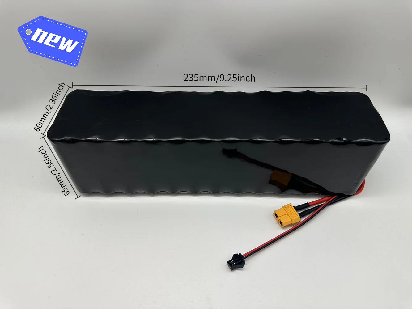 48V 13S3P New18650 120Ah 2000W XT60 SM lithium-ion battery pack, suitable for 54.6V electric scooters, equipped with BMS+charger