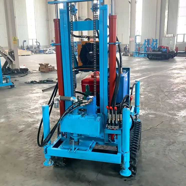 

Customized 22HP Diesel Hydraulic Water Well Drilling Rig Portable Crawler 150m Drilling Depth High Efficiency Stable