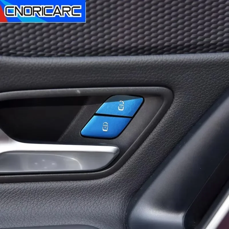 Auto Tür Entsperren Tasten Abdeckung Pailletten Aluminium Legierung Aufkleber Für Mercedes Benz A B GLE GLB Klasse W177 W247 W167 X247 2020-2021