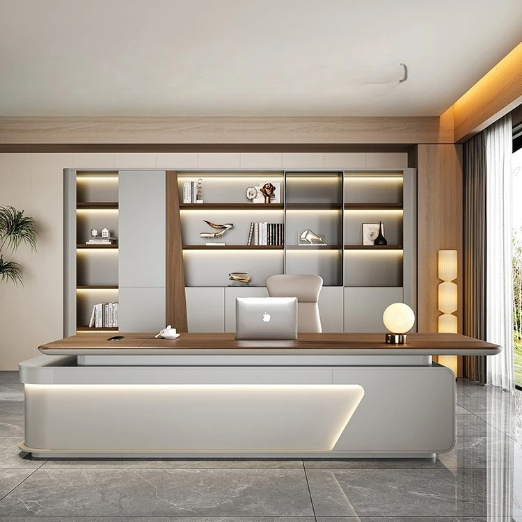 

Boss desk modern simple high-end president office office furniture combination