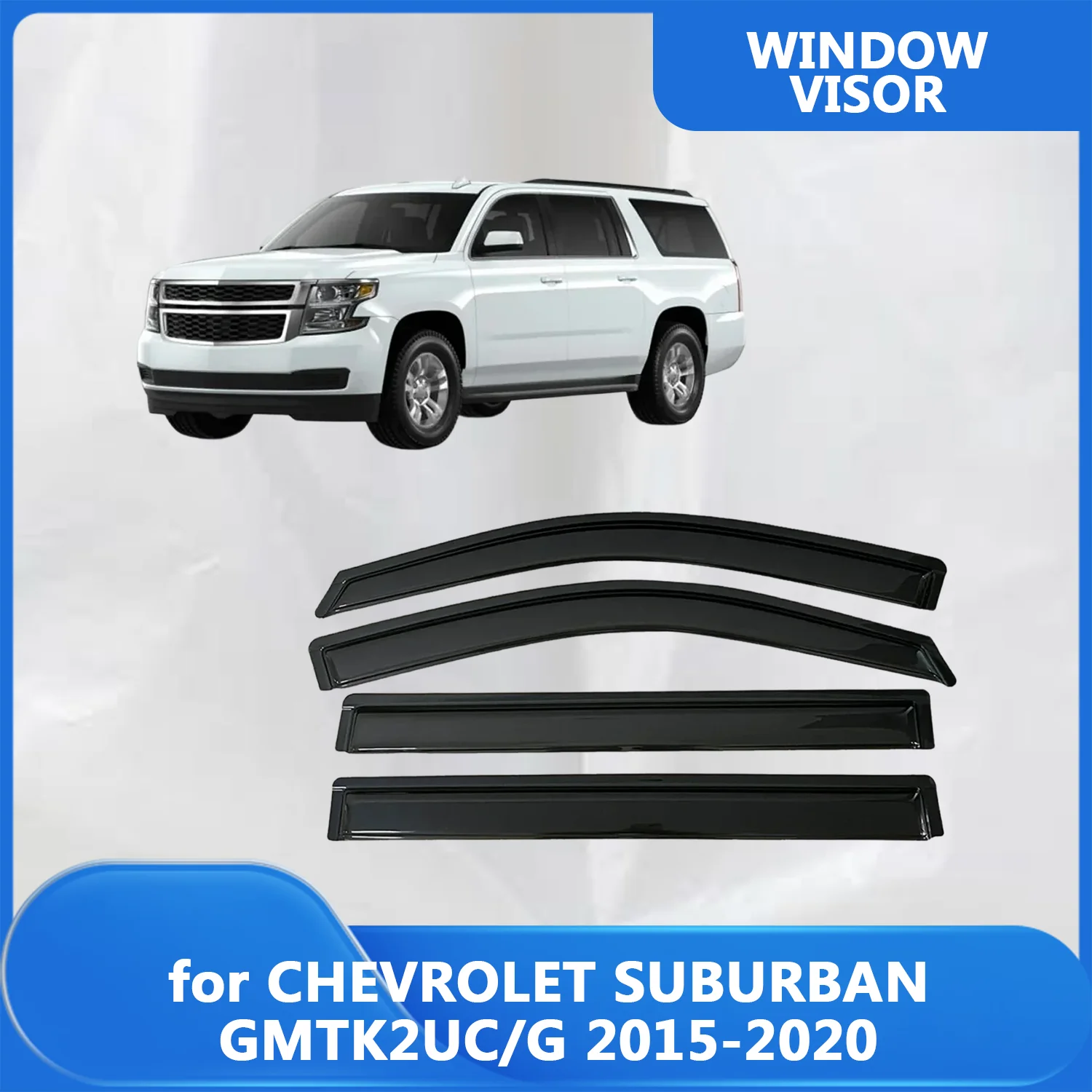

Window Visor for CHEVROLET SUBURBAN 2015 2016 2017 2018 2019 2020 Wind Deflectors Rain Guards Door Visor Vent Shades