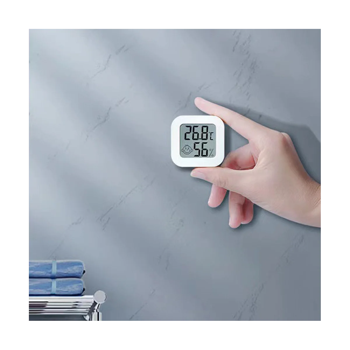 Mini termómetro Digital LCD para interiores, higrómetro, medidor de temperatura y humedad, Sensor, 12 piezas