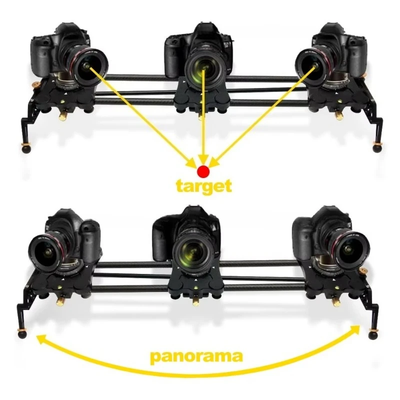 Camera slider trolley 120cm carbon fiber automatic loop video time-lapse electric slider with new ramp