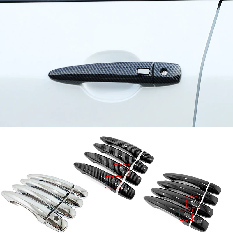 For Nissan Qashqai J12 X Trail T33 Rogue 2021 2022 ABS Carbon Car Side door handle cover trim sticker exterior accessories