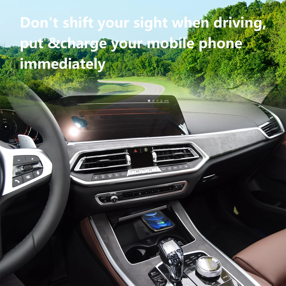 Szybkie ładowanie bezprzewodowe Qi dla BMW NEW X5 X6/ G05/G06