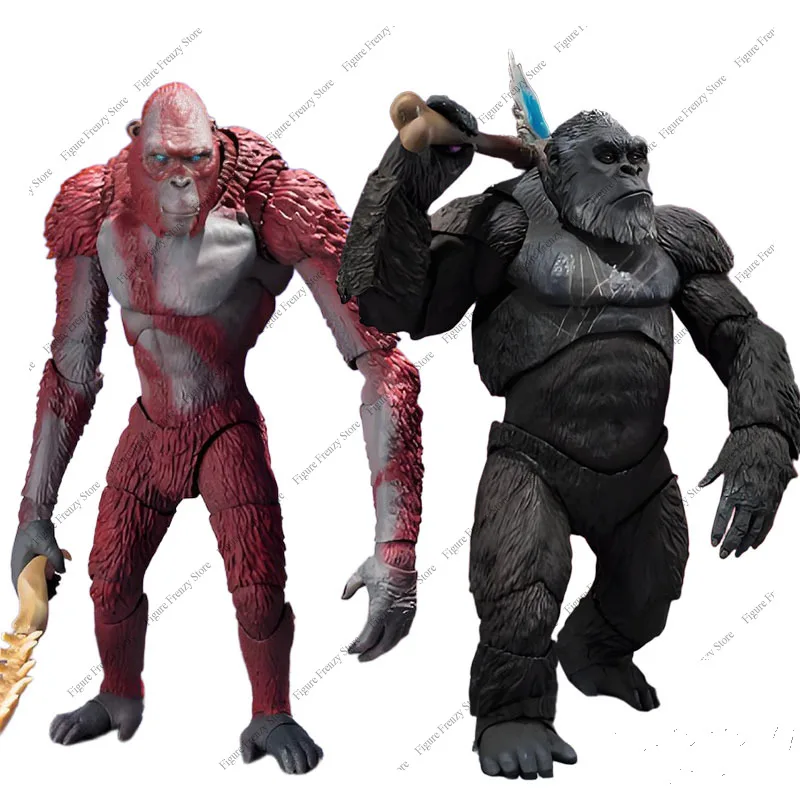 Оригинальные фигурки Bandai S.H.MonsterArts Скар и Кинг-Конг, 150 мм и 145 мм, подвижные аниме-фигурки, игрушки Mol, подарки Mol.