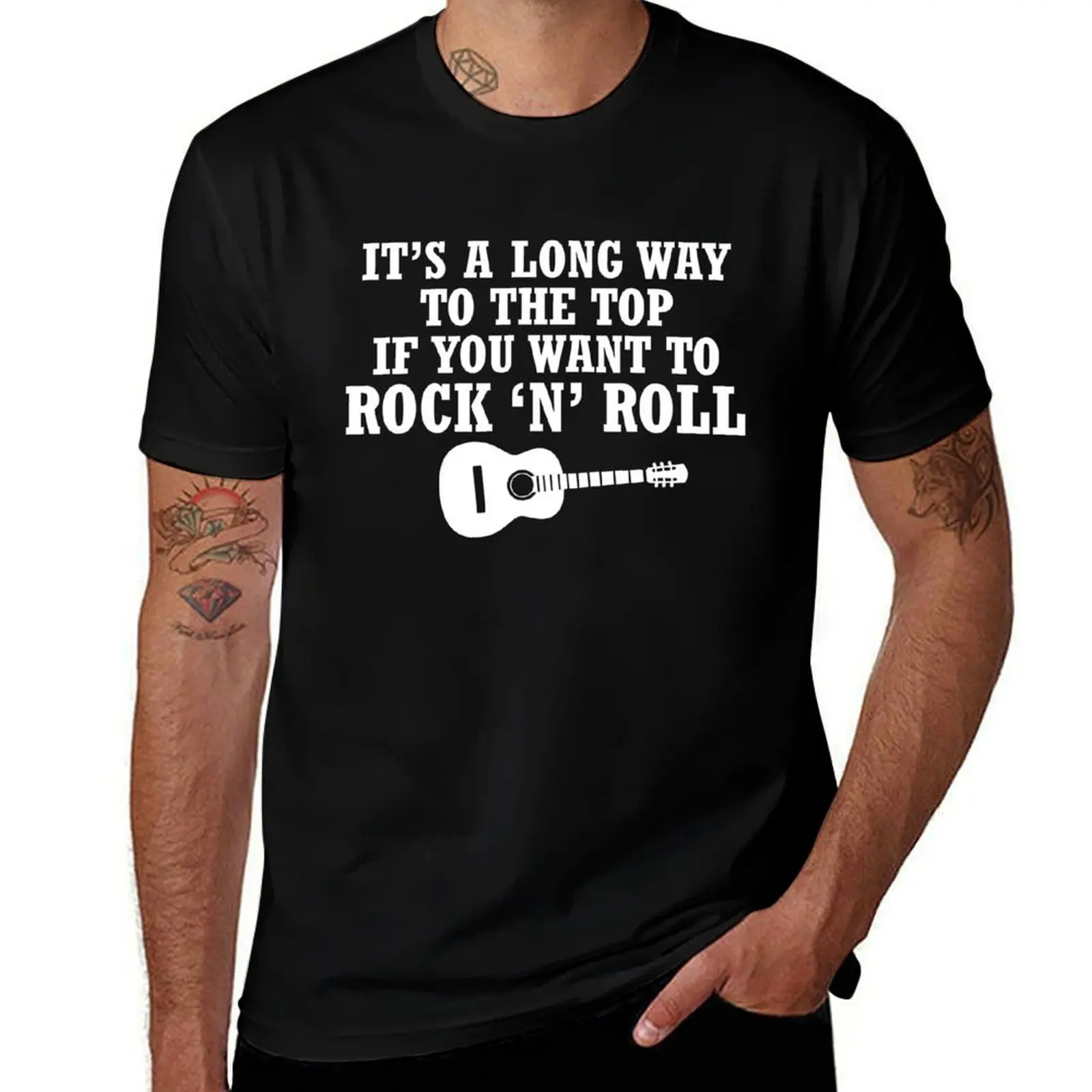 

Want Top tshirt to t to Roll cotton 100% n Rock T-Shirt if It’sLong graphic Way shirt man You the