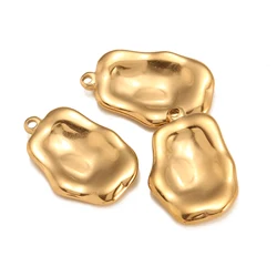 DOOYIO 3pcs/Lot Stainless Steel Irregular Geometry Charms Necklace Bracelet Earring Pendants DIY Jewelry Making Accessories