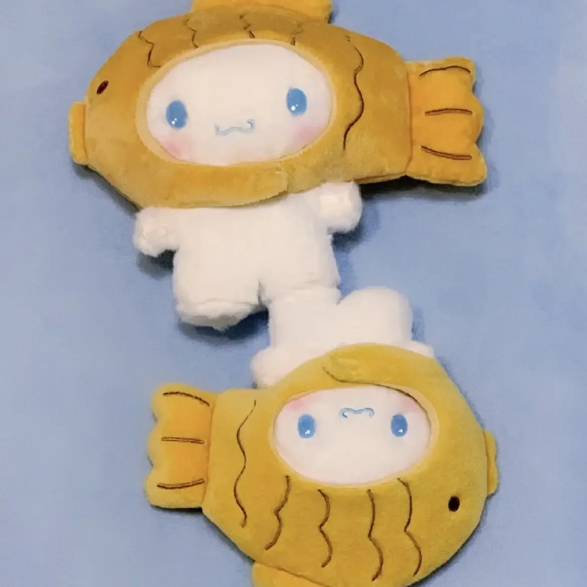 Sanurgente-Porte-clés en peluche Cinnamoroll Anime pour enfants, jouets en peluche mignons, porte-clés pendentif beurre, cadeaux pour filles, nouveau