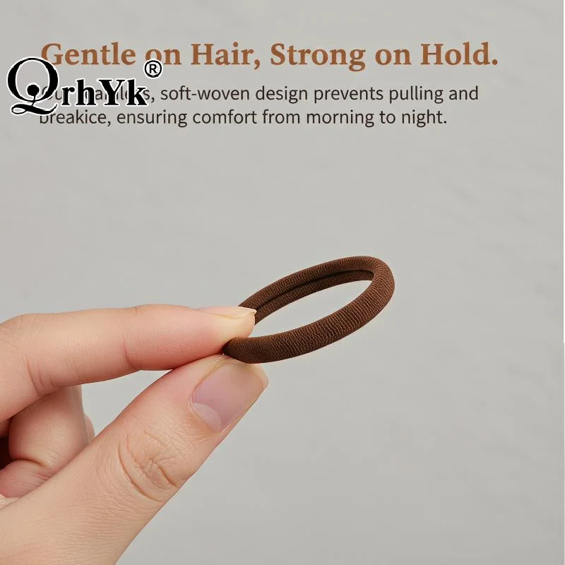20-200pcs Hair Accessories For Women Girl Basic Hair Bands Headband Hair Ropes Ties Ponytail Holder Simple And Fashionable Nylo