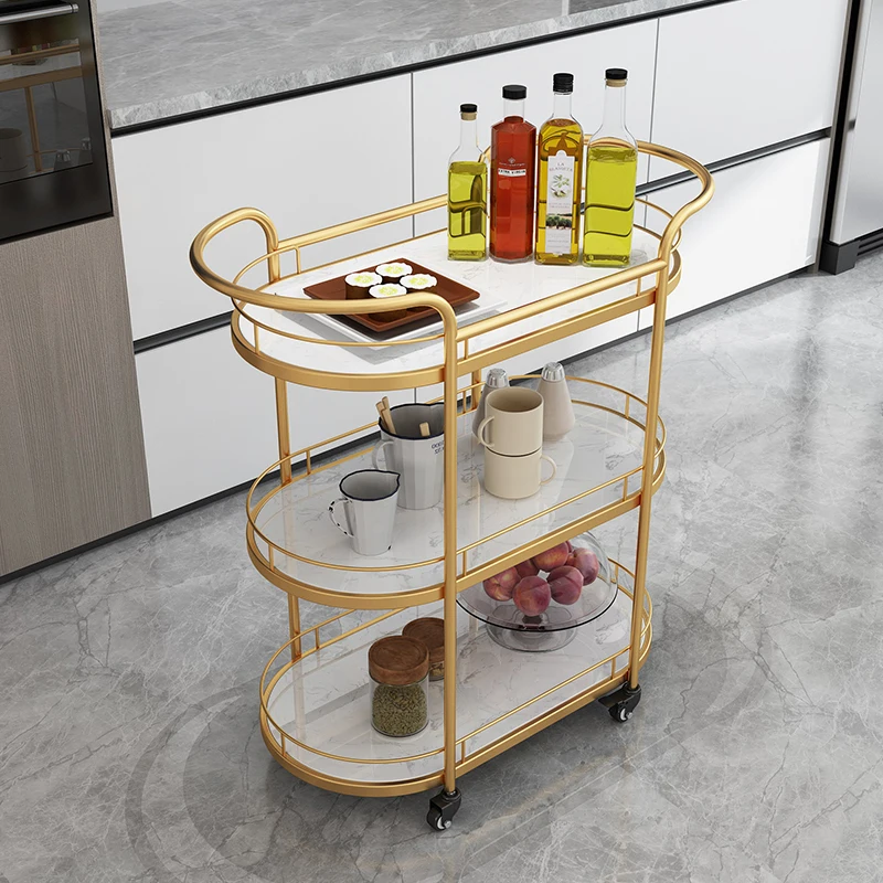 

Nordic mobile dining car Hotel commercial food delivery trolley Reception snack tea cart Cake cart Snack storage truck