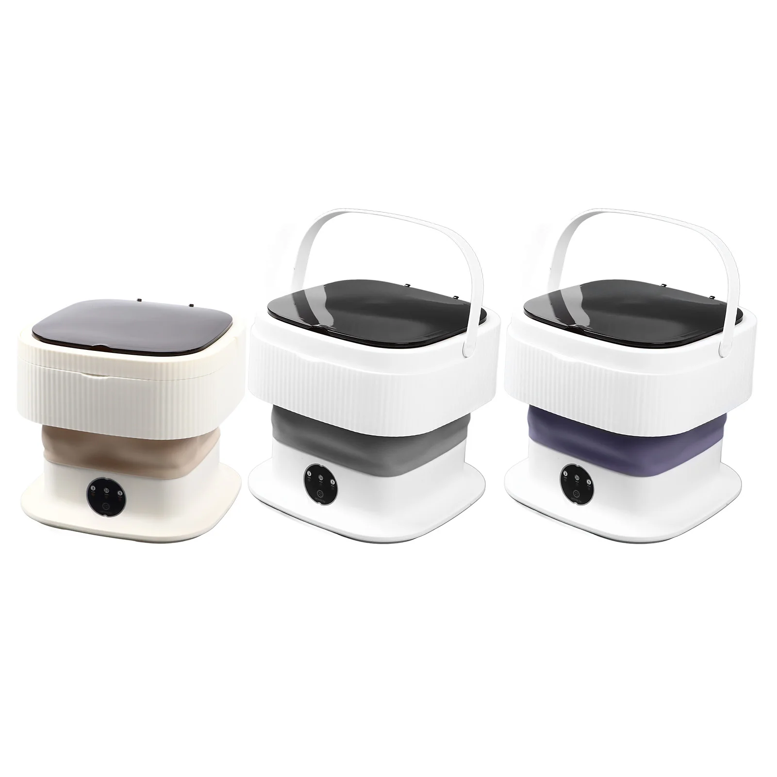 Складная Стиральная машина, компактная, с вилкой Стандарта США, от 100 до 240 В, Глубокая очистка, 3 режима, портативная мини-шайба для детской одежды, бюстгальтера