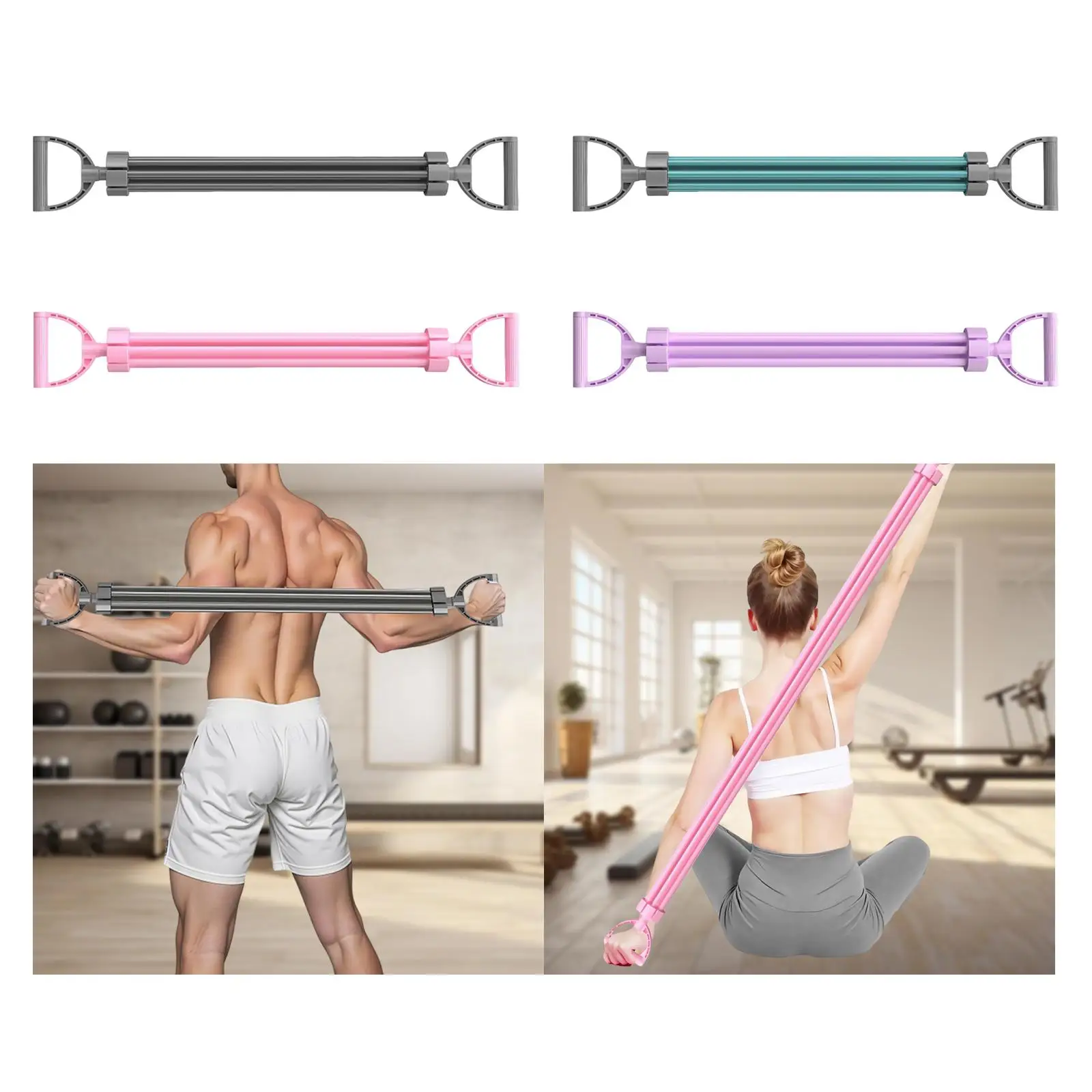 Figure 8 Resistance Band Portable Detachable Pilates Flexible Band Anti Slip
