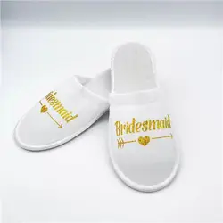Personalized Team Bride Slippers DIY for Bachelorette Bridal Shower Bridesmaid Props
