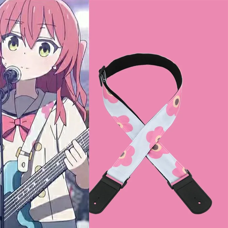 BOCCHI A ROCA! Yamada ryo goto hitori cosplay alça de guitarra elétrica madeira cinto baixo correias acessórios ornamento prop