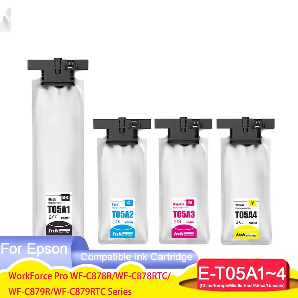 

T05A1 T05A2 T05A3 T05A4 Compatible Ink Bag Cartridge for Epson WorkForce Pro WF-C878R WF-C878RTC WF-C879R WF-C879RTC Printer