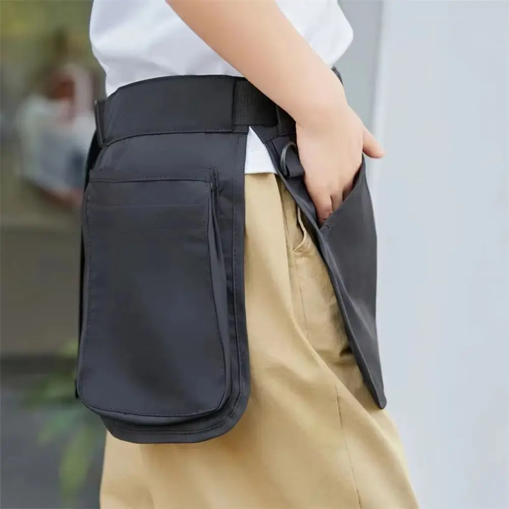 Tool Pouch Multi-functional Waist Pack Black Multi-pocket Apron Belt Bag Adjustable Large-capacity Fanny Pack Camping