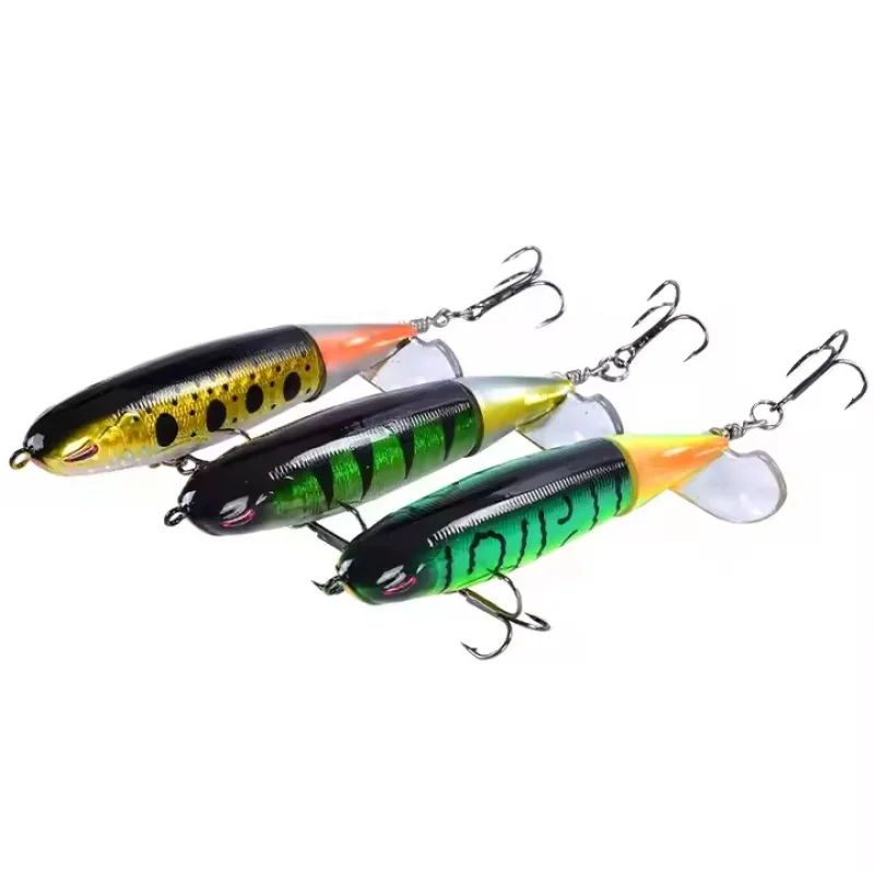 Leurre mouche avec ailes flottantes en silicone et 3 ou 5 hame?ons pour p c