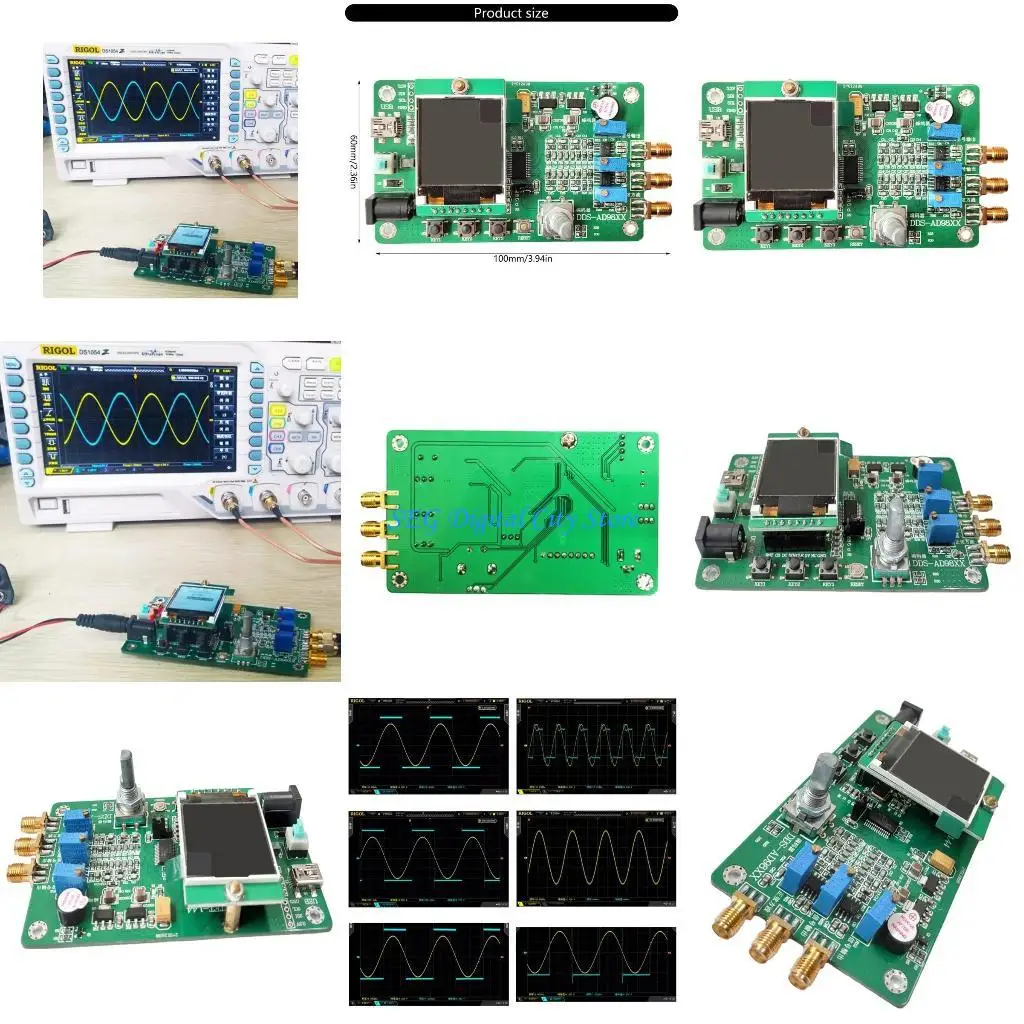

U75B Программируемый функциональный генератор сигналов AD9851 Высокоскоростной модуль DDS с ЖК-дисплеем отправки программы DDS