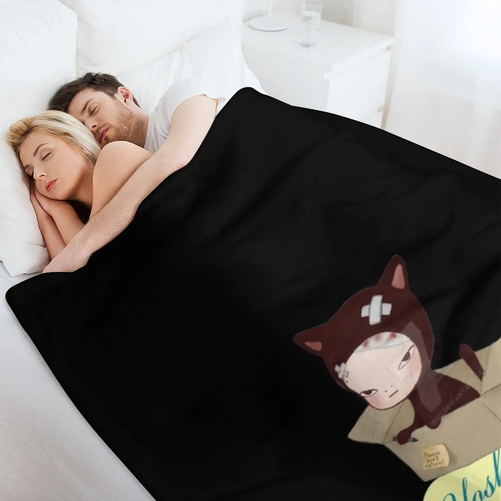 يوشيموتو نطاق رمي بطانية الفانيلا الدافئة أريكة لحاف بياضات السرير البطانيات