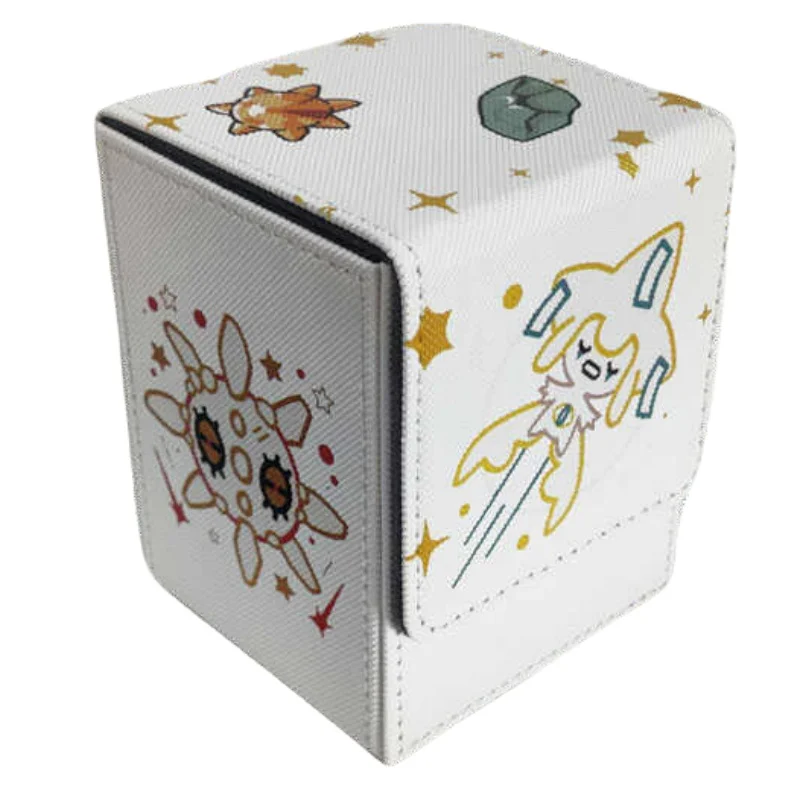 Card Case Solrock Lunatone Jirachi Ptcg Diy High Quality Leather Action Toy Figures Game Collection Storage Box Gift for Friend