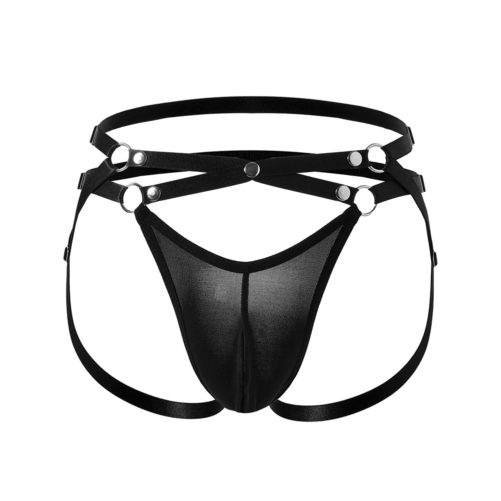 

Men Sexy Lingerie Bandage Pouch Underwear G-String Thongs Brief Backless Underpants Crotchless Jockstrap Panties Gays Men Briefs