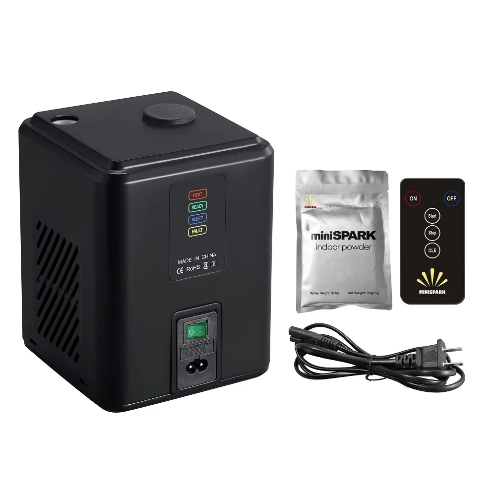 350 واط الباردة شرارة الألعاب النارية الصغيرة المرحلة تأثير آلة التحكم عن بعد تصاعدي نافورة 3 متر DJ معدات جهاز جديد لحفل الزفاف #3