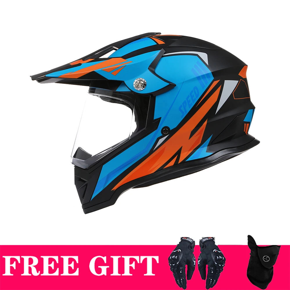 Motorcycle Motocross Helmet Karting Cross Racing Full Face Motorbike Four Seasons Casco Windsheild Motorbike Casque Kask Helm