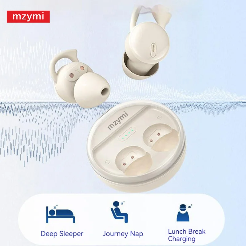 mzymi Q26 Wireless Sleepbuds Bluetooth Earphones Sleeping Earbuds Invisiable Comfortable Noise Reduction Headphones TWS Headset