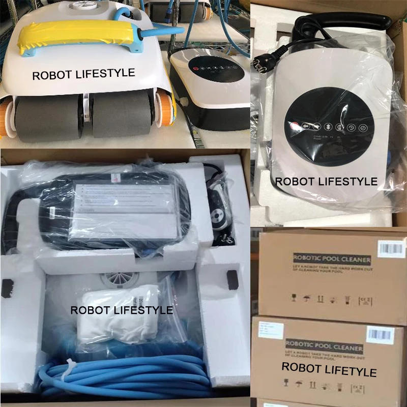 Robot Vacuum Cleaner for Swimming Pool Cleaning Background and Wall 70um Filter Density 15m Folating Cable for All Pools