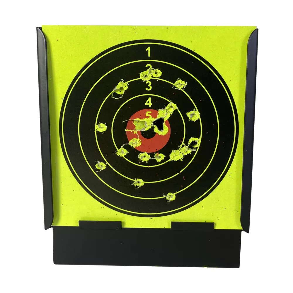 Pellet Trap Box com Paper Targets, Alvo cúbico, Preto