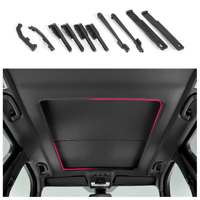 1 Sets Sunblind Sunshade Sun Visor Repair Kit 54107198762 Fit for-BMW X5 E70 06-13 F15 13-18