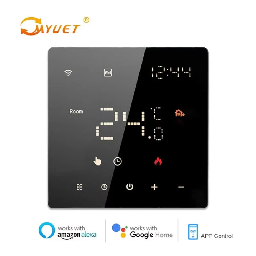 

ME81H Wi-Fi термостат для настенных котлов, систем электрического отопления, дистанционное управление через приложение и голосовые команды через Alexa/Google Home