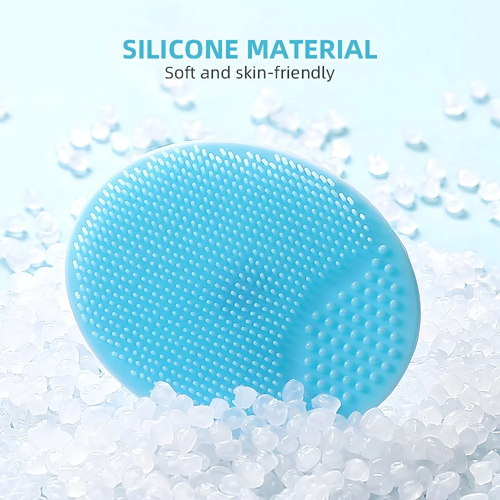Silicone Esfoliante Escova De Almofada De Limpeza, Lifting Face Skin Scrub, Ventosa, Baby Face Wash Brushes, Massagem Rosto Cuidados Com A Pele Ferramentas