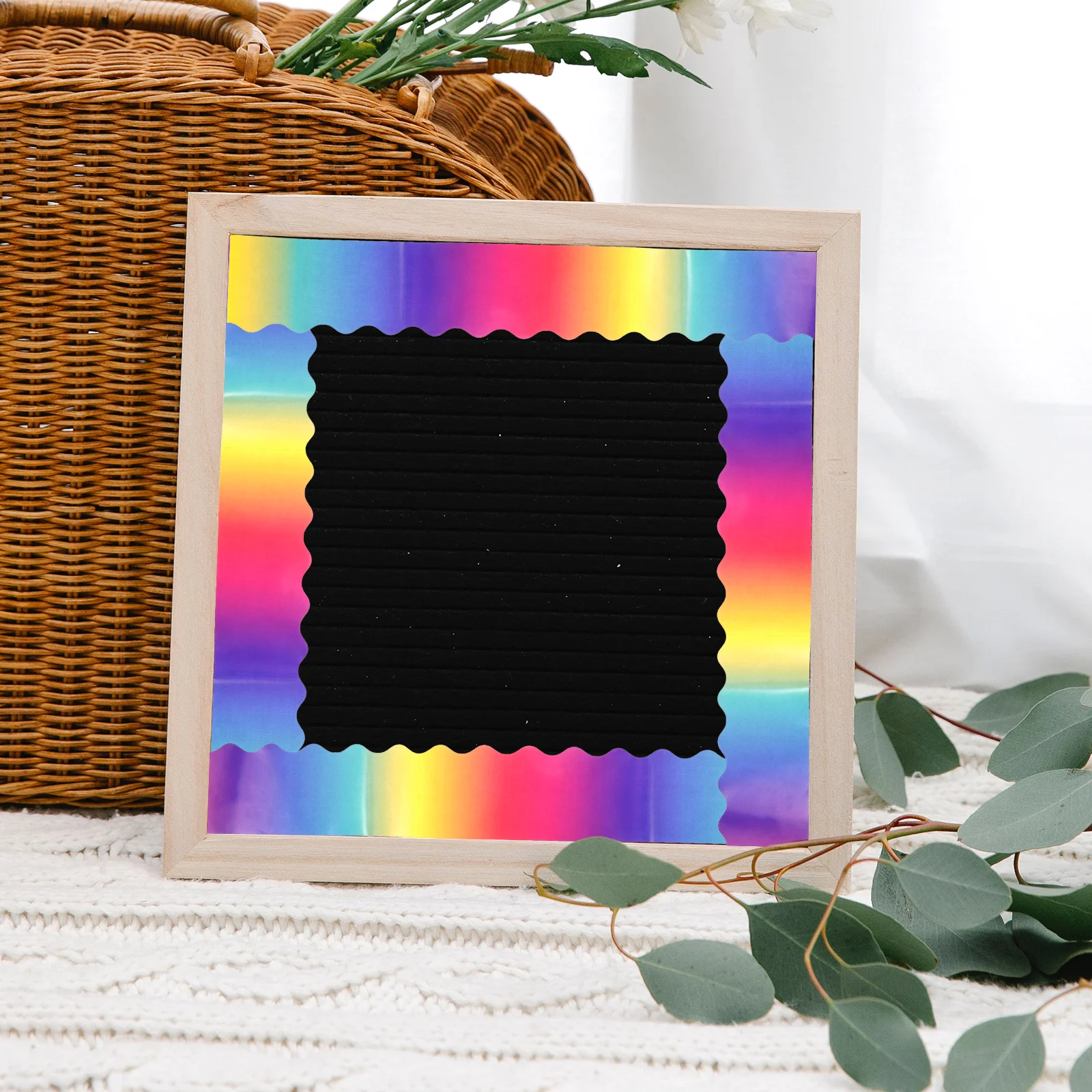 

Colorful Stickers Gradient Rainbow Bulletin Board Borders Decor Classroom Wall Teacher Supplies Practical