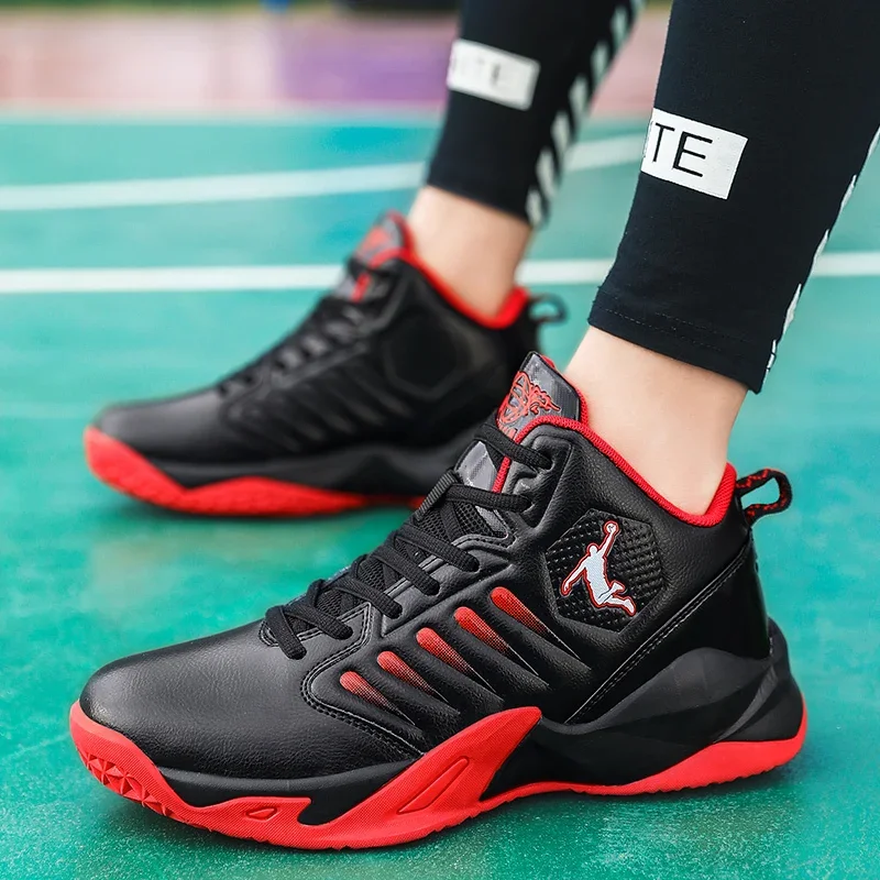 2024 Men Shoes Outdoor Non-slip Basketball Shoes Comfortable Lightweight Sneakers Man Leather Casual Shoes High Tennis Shoes