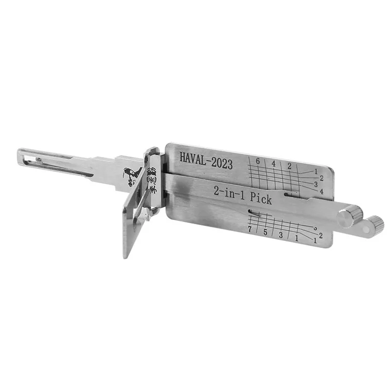 Lishi 2 in 1 HAVAL-2023 Lock Pick Decoder Ignition Car door open for Great Wall Weipai VV Haval H6 Vertical milling