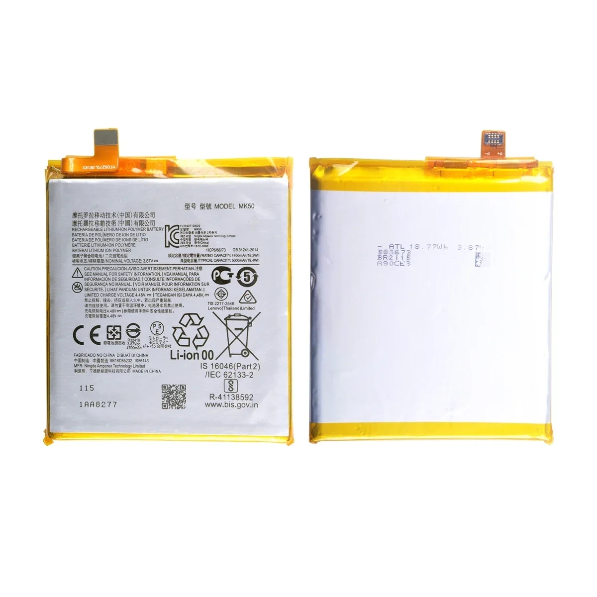 100% Original MK50 5000mAh Battery For Motorola G 5G/ Motorola  ONE 5G ACE  Phone Batteries+Tools.