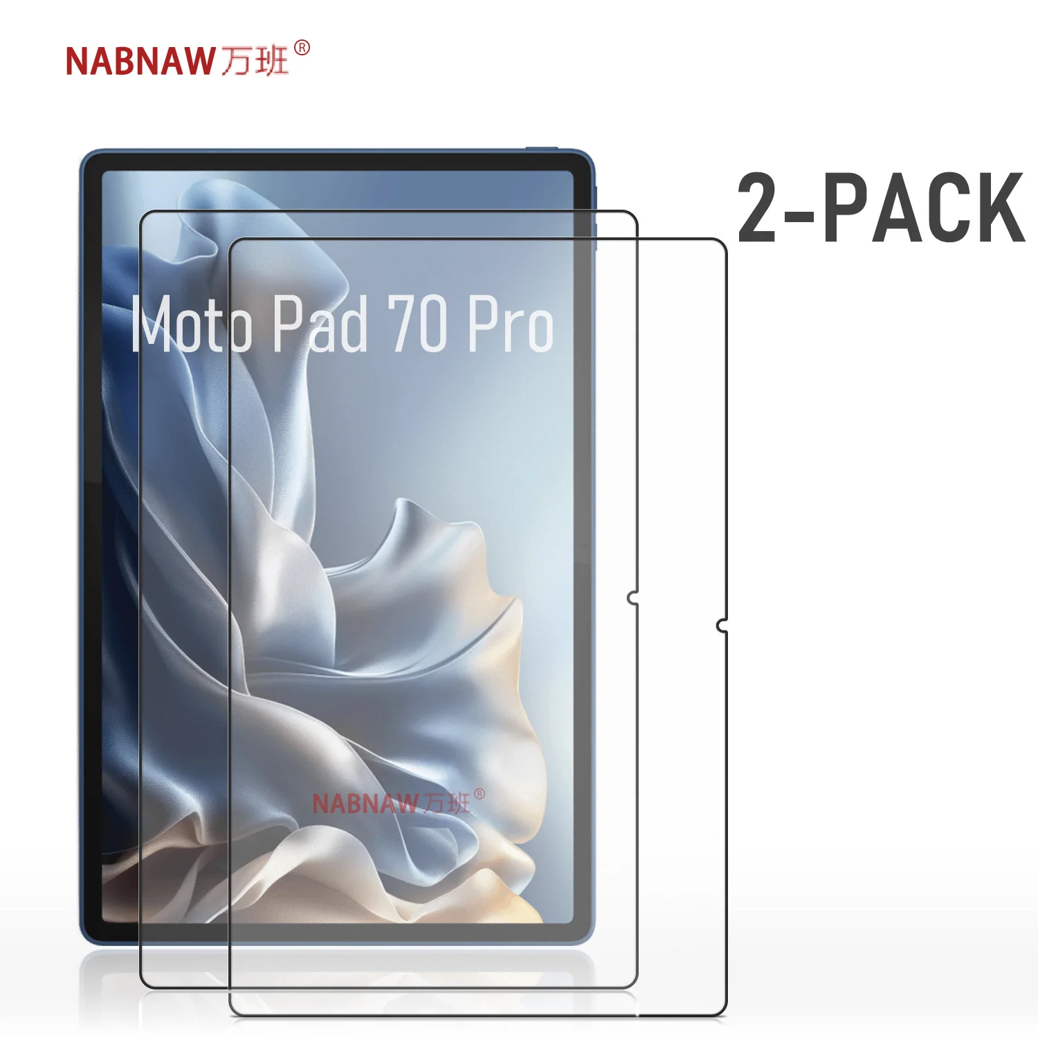 For Motorola Moto Pad 70 Pro 13-inch Tempered Glass Film Screen Protector 9h Damage-Proof Cover Easy To Install 2-Pack