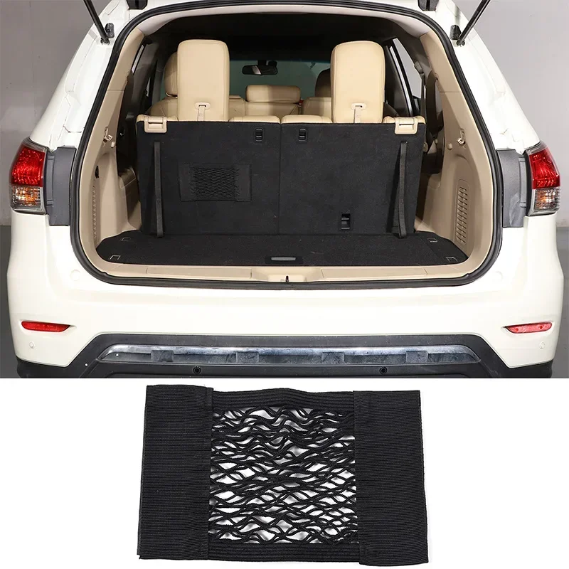 

For Nissan Pathfinder 2013-2018 Car Trunk Storage Net Cargo Organizer Elastic String Net Pocket Bag Car Accessories