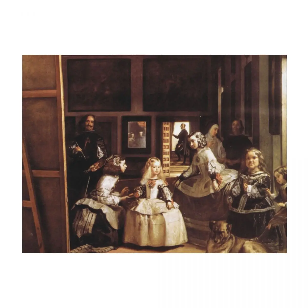 Las Meninas de Diego Velazquez manta suave de felpa decorativa a cuadros para sofá mantas peludas