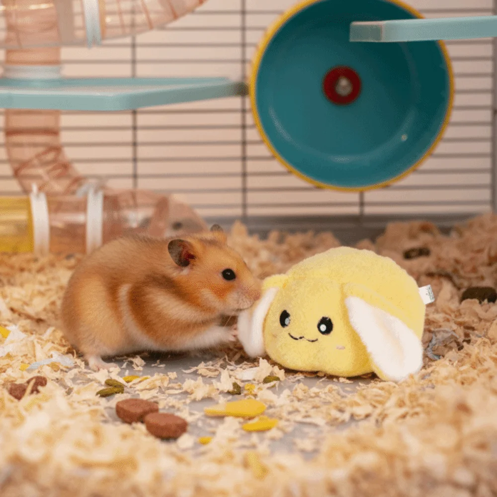 Cute Bite Resistant Rabbit Soothing Ball Simulated Buttocks Soft Rabbit Calming Ball Comfortable Pet Soothing Interactive