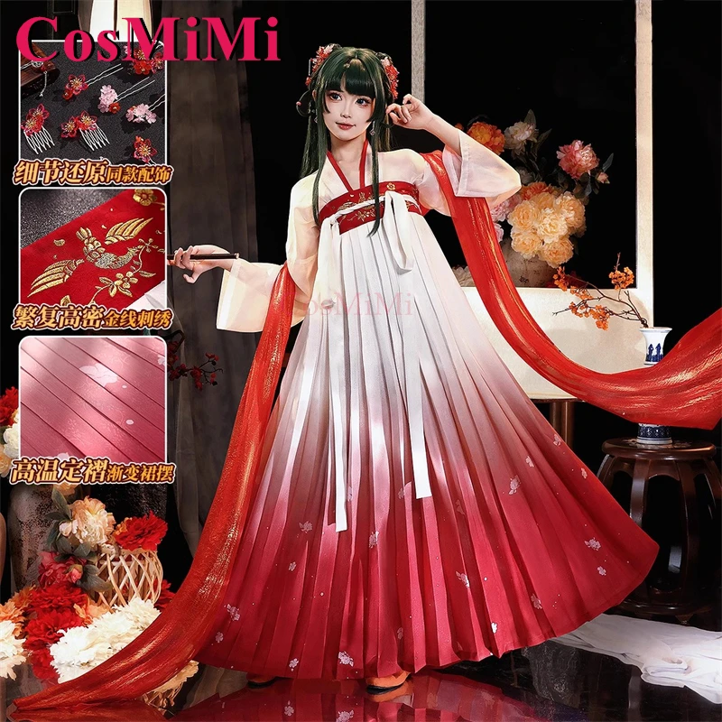 CosMiMi Anime The Apothecary Diaries Maomao Cosplay Kostüm Wunderschönes elegantes Tanzkleid Karneval Party Rollenspiel Kleidung Neu