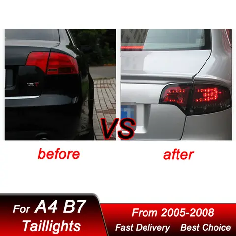 6 best sales audi a4 b7 led tail lights - №1
