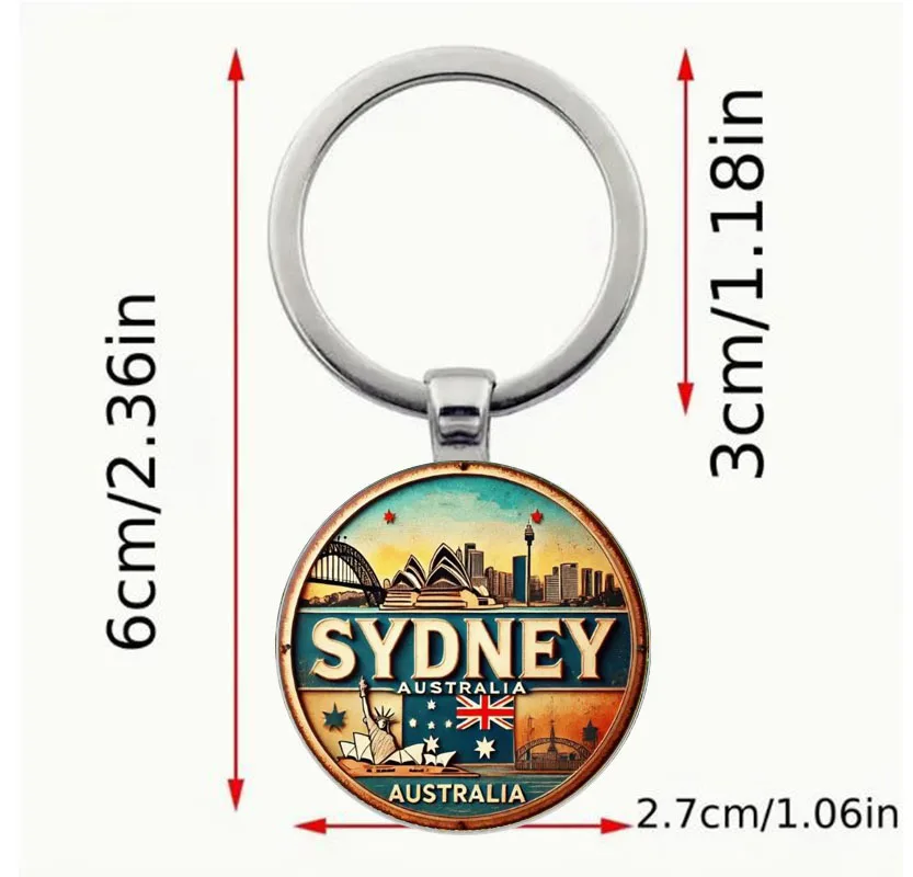 سلسلة مفاتيح سيدني هي هدية مثالية لسحر سيدني وأستراليا وهي مثالية للهدايا العائلية #2