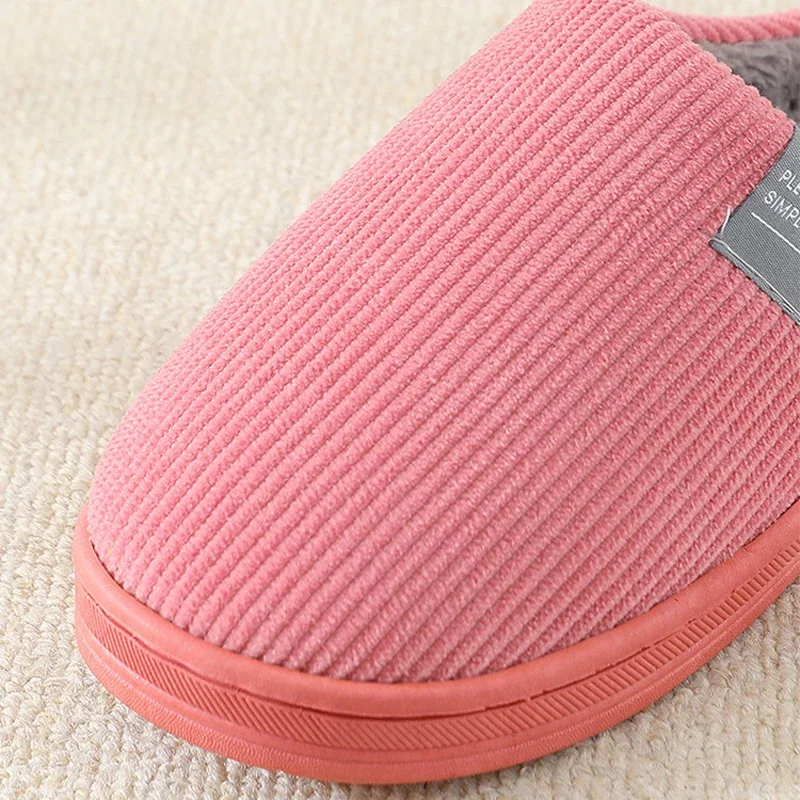 Klassische Haus Slipper Frauen Fuzzy Winter Warme Pelz Plüsch Nicht Slip Innen Weibliche Hause Zimmer Schuh Mann männlich Faul Schuhe Schlafzimmer