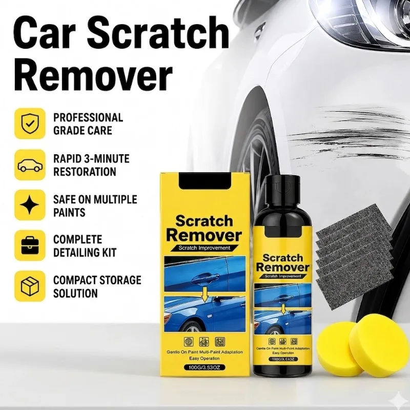 Car Scratch Remover Paint Repair Kit Auto Detailing Polish Wax Compounds Restorer for Cars SUV RV Motorcycle Boat Accessories