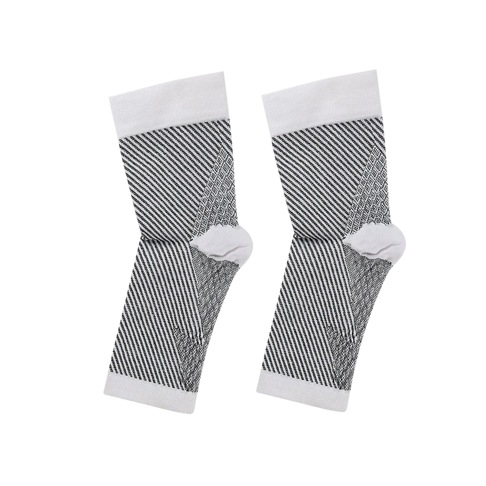 

Ankle Supports Sock Covers Braces Stabilizing White Sports Fitness Pressurized Design Breathable Material Warm Winter Small Size