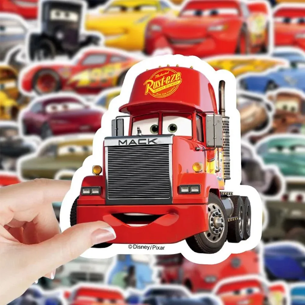 10/30/50pcs Disney Classic Anime Cars Stickers Cool Lightning Mcqueen Graffiti Sticker Phone Laptop Diary Cartoon Kids Decal Toy